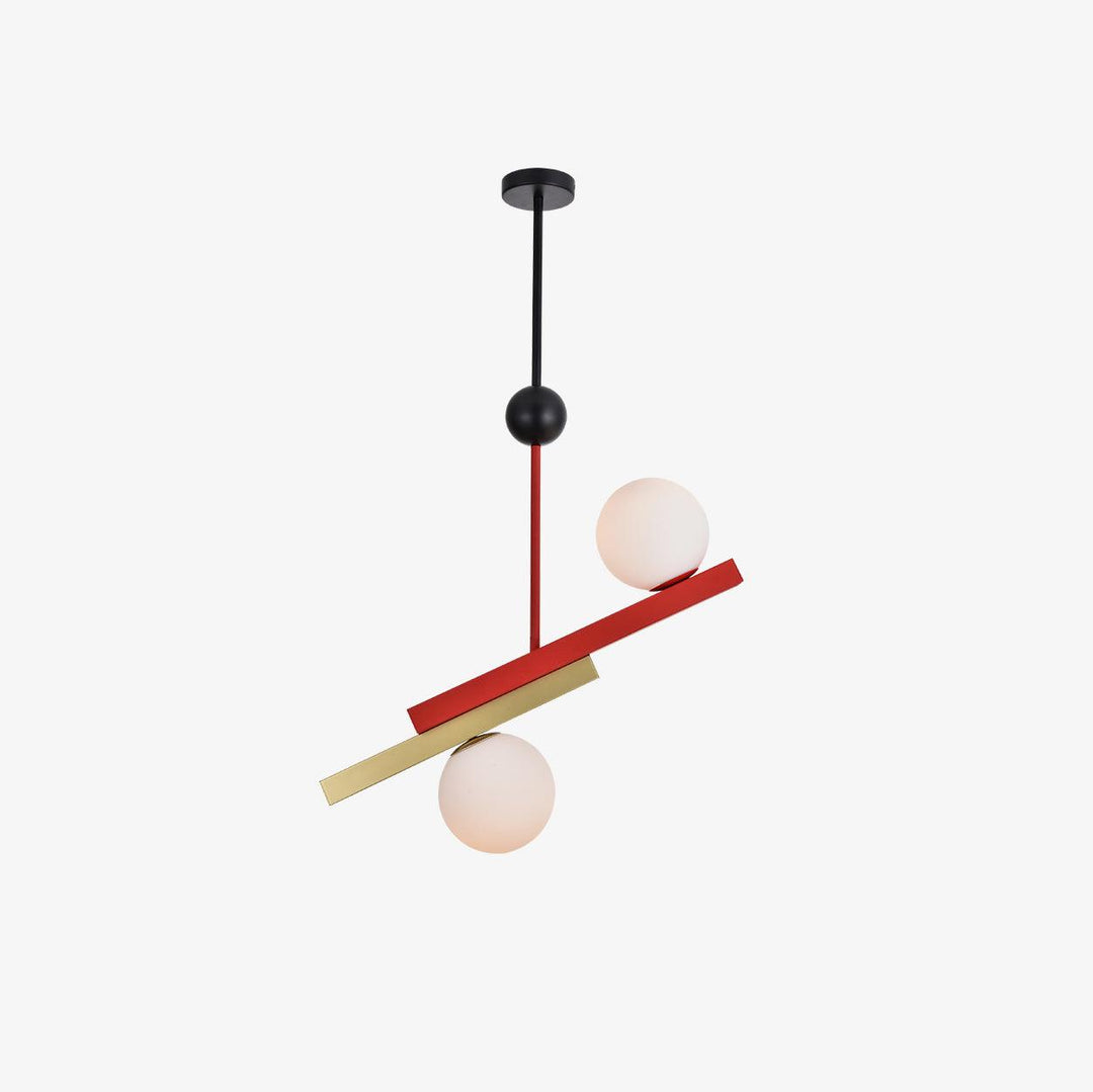 Solara Suspension Double Globe Barres Linéaires Géométrique - Neutralighting