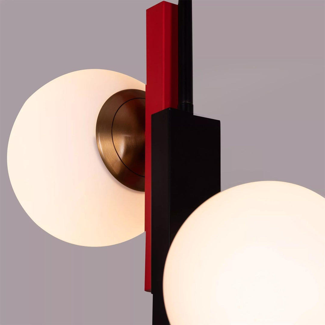 Solara Suspension Double Globe Barres Linéaires Géométrique - Neutralighting