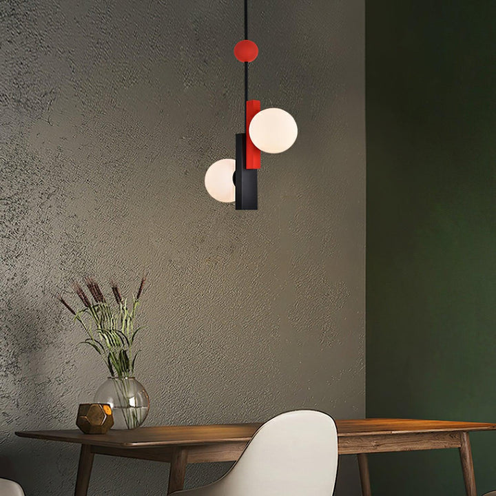 Solara Suspension Double Globe Barres Linéaires Géométrique - Neutralighting