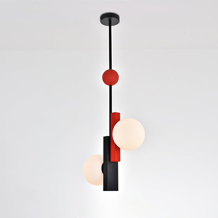 Solara Suspension Double Globe Barres Linéaires Géométrique - Neutralighting