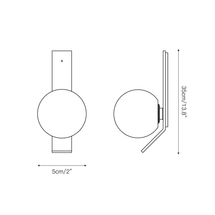 Fizi Applique Murale Cuivre Métal Verre Moderne - Neutralighting
