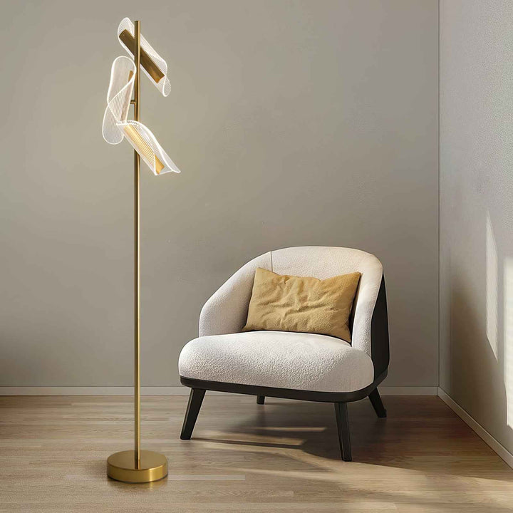 Lampadaire Mira en Acrylique – Élégance Lampadaire