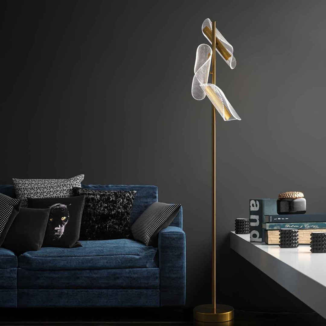 Lampadaire Mira en Acrylique – Élégance Lampadaire