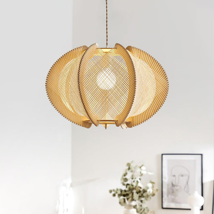 Calyraice Suspension en Bois et Corde de Chanvre - Neutralighting