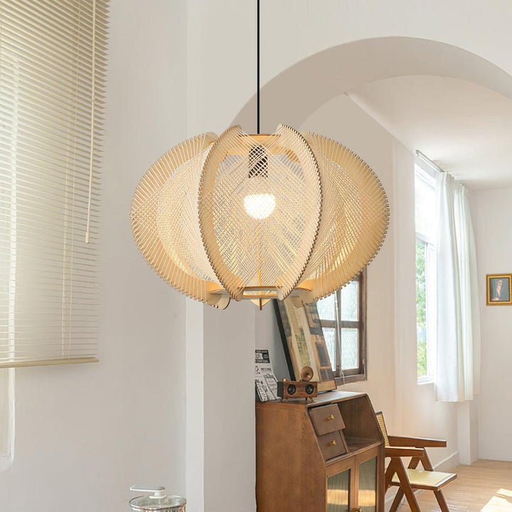 Calyraice Suspension en Bois et Corde de Chanvre - Neutralighting