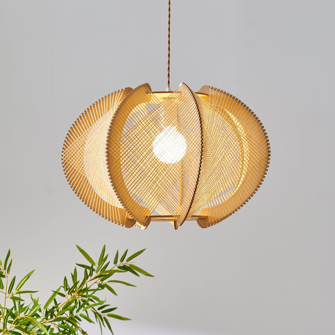 Calyraice Suspension en Bois et Corde de Chanvre - Neutralighting
