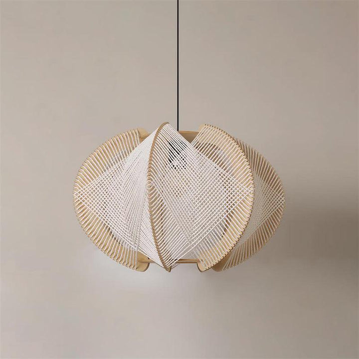 Calyraice Suspension en Bois et Corde de Chanvre - Neutralighting