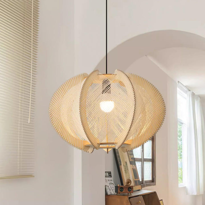 Calyraice Suspension en Bois et Corde de Chanvre - Neutralighting