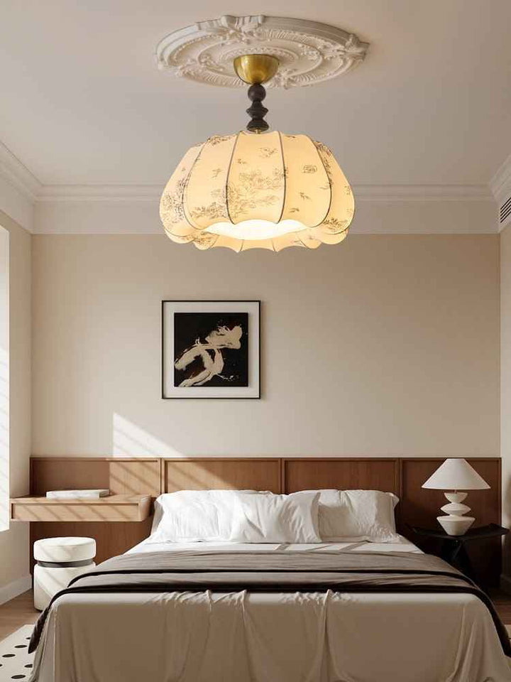 Fleurina Métal 50cm Beige LED 24W