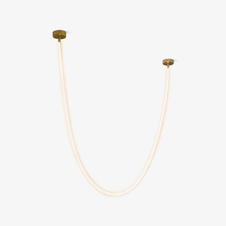 Solara Suspension Courbe Flexible Silicone Laiton - Neutralighting