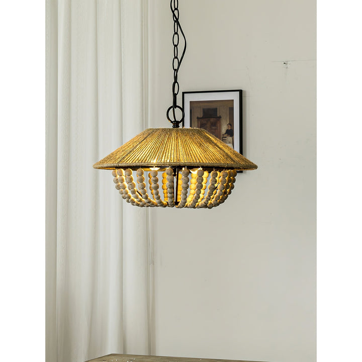 Elmarion Suspension Bois Métal Élégance Naturelle Style Ferme - Neutralighting