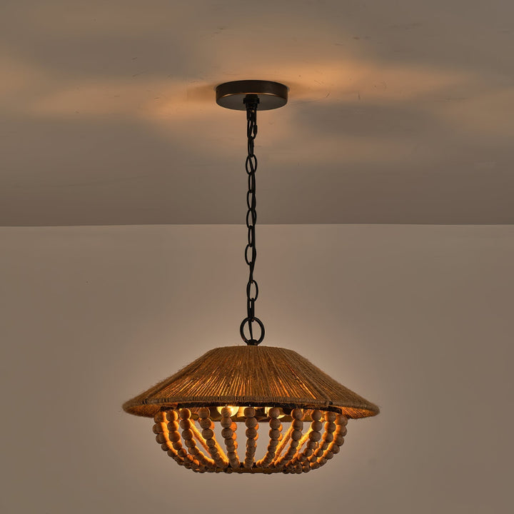 Elmarion Suspension Bois Métal Élégance Naturelle Style Ferme - Neutralighting