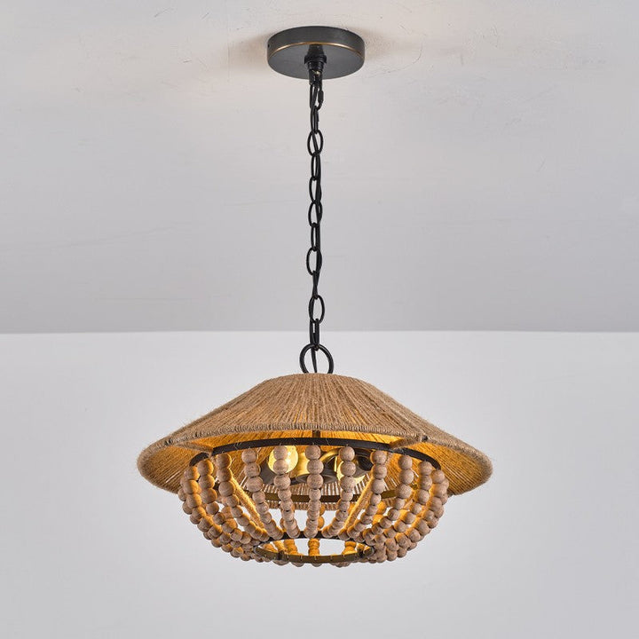 Elmarion Suspension Bois Métal Élégance Naturelle Style Ferme - Neutralighting