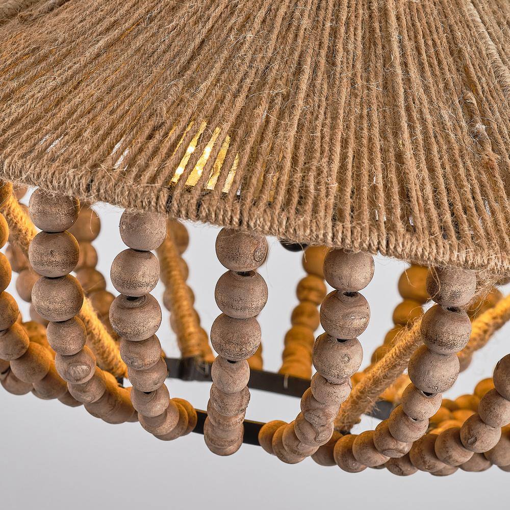 Elmarion Suspension Bois Métal Élégance Naturelle Style Ferme - Neutralighting