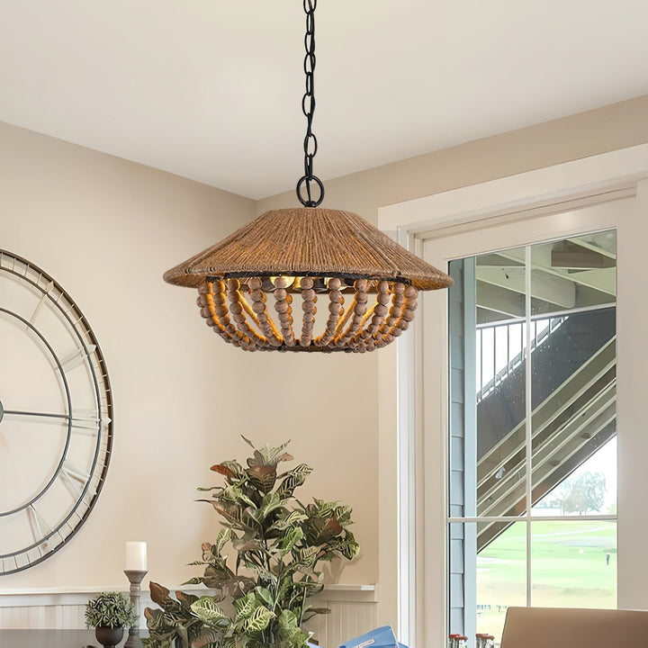 Elmarion Suspension Bois Métal Élégance Naturelle Style Ferme - Neutralighting