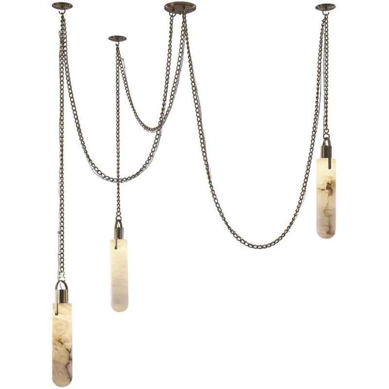 Uphaos Suspension Albâtre Métal Moderne Minimaliste - Neutralighting