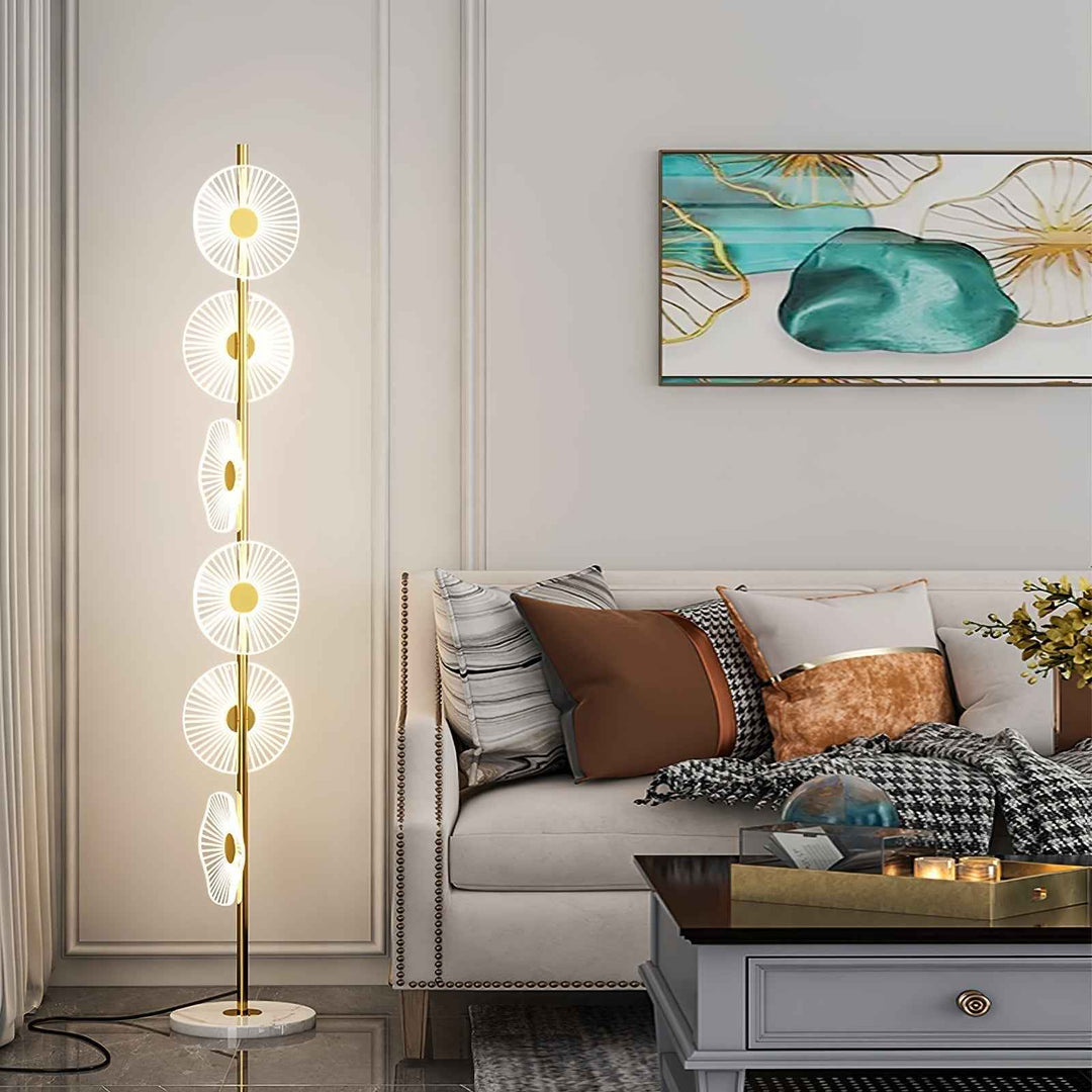 Lampadaire Arisha en Acrylique – Ambiance Chaleureuse
