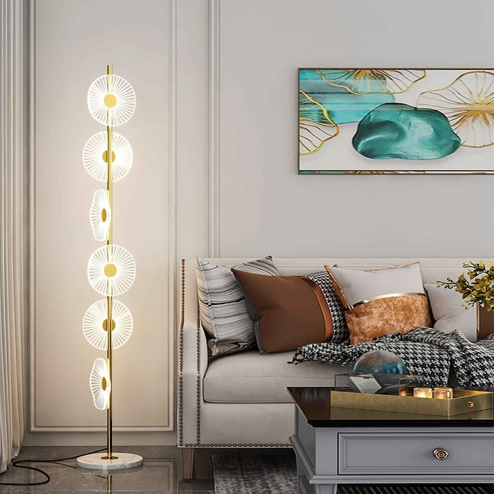 Lampadaire Arisha en Acrylique – Ambiance Chaleureuse