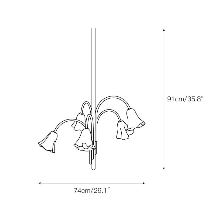 Aurmiros Lustre Laiton Verre Créativité Individuelle - Neutralighting
