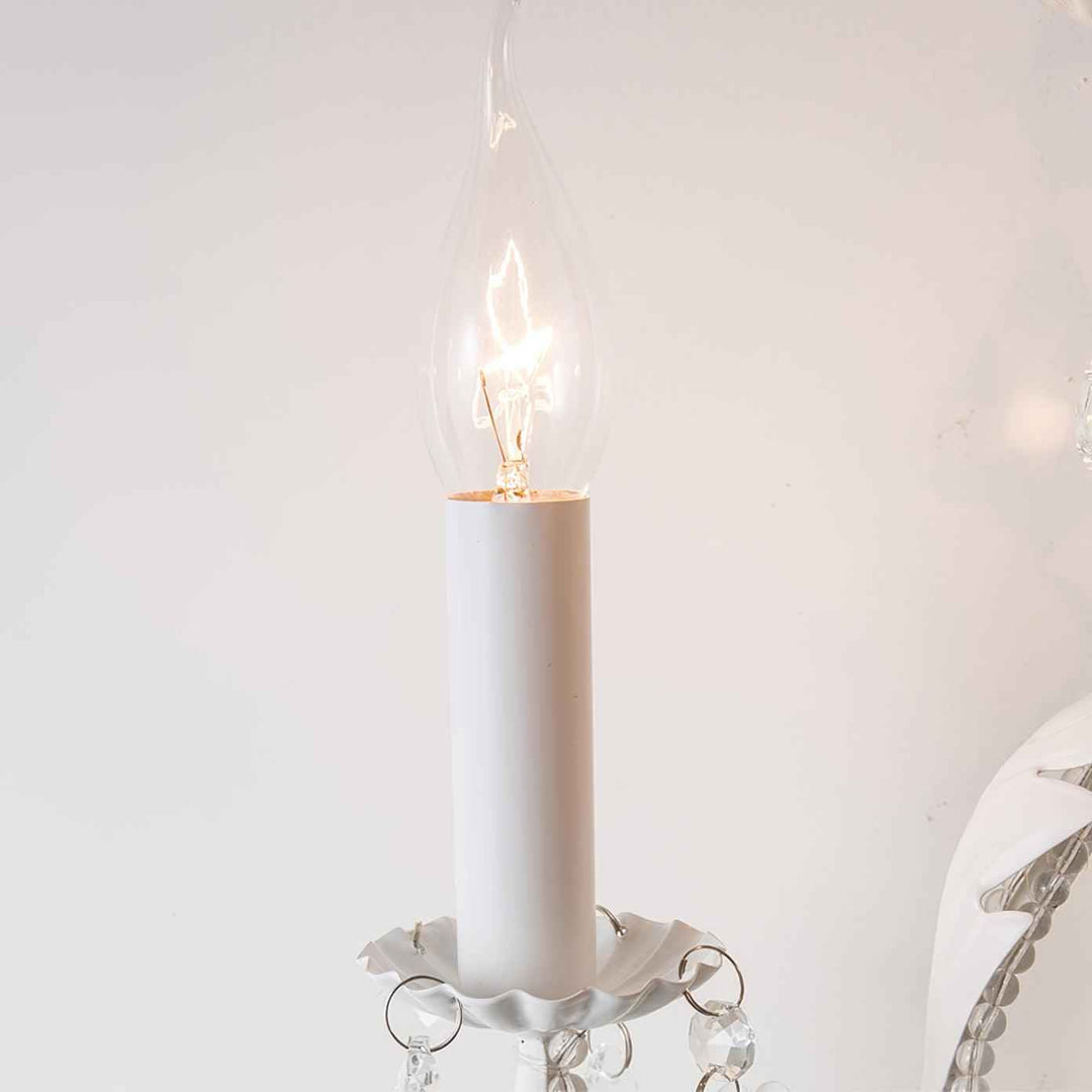 Nyraean Verre 40cm Blanc LED 15W
