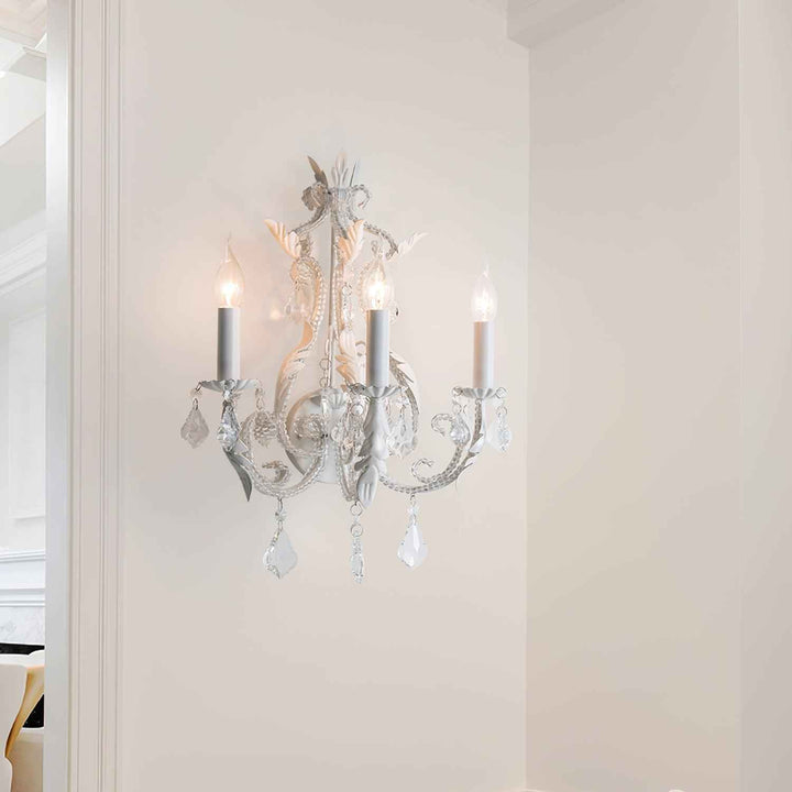 Nyraean Verre 40cm Blanc LED 15W