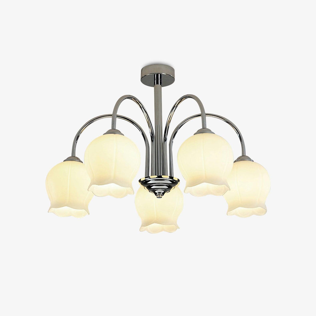 Aurora Chandelier en Verre Floral - Neutralighting