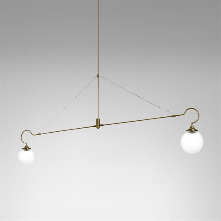 Vavenia Lustre Laiton Verre Moderne Minimaliste - Neutralighting