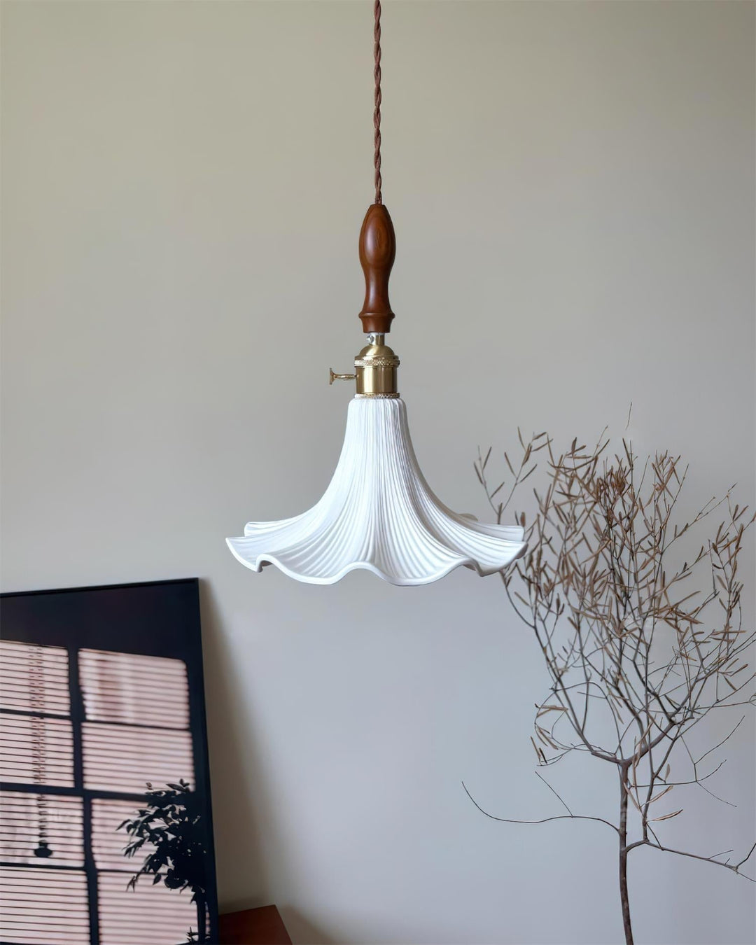 Florin Suspension Florale Ondulée - Neutralighting