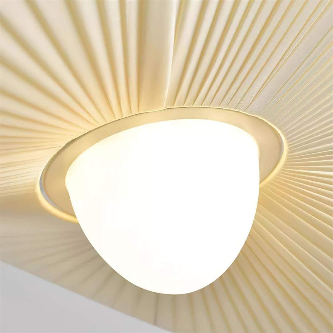 Florina Lumière de Plafond en Tissu à Rayures en Forme de Ventilateur Minimaliste - Neutralighting