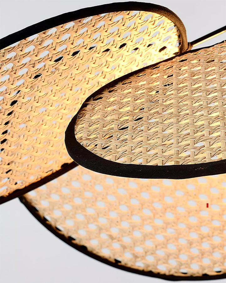 Flow Rattan Lampe Pendante Tissée à la Main Organique - Neutralighting