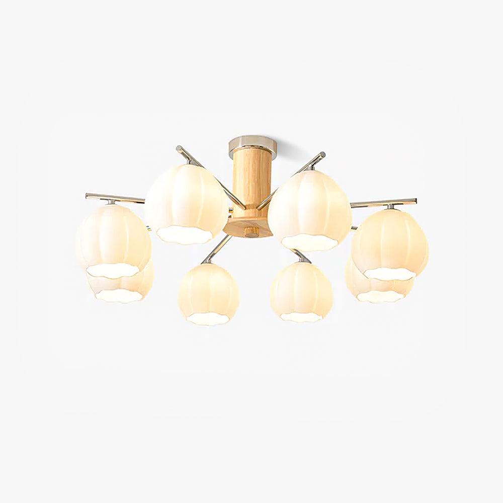 Ezoror Plafonnier Verre Bourgeons Fleur Art Nordique - Neutralighting