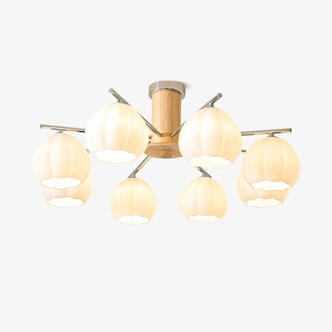 Ezoror Plafonnier Verre Bourgeons Fleur Art Nordique - Neutralighting