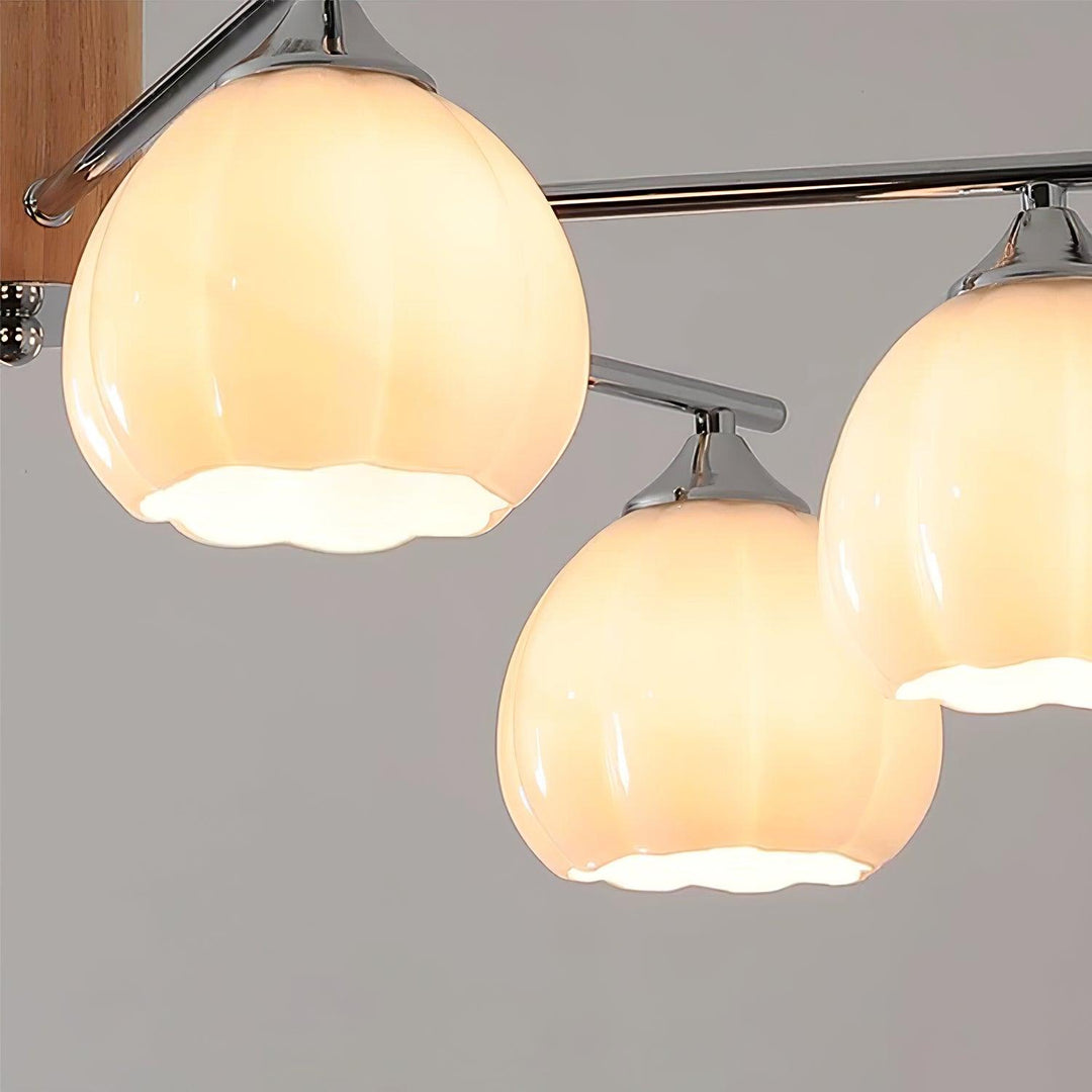 Ezoror Plafonnier Verre Bourgeons Fleur Art Nordique - Neutralighting