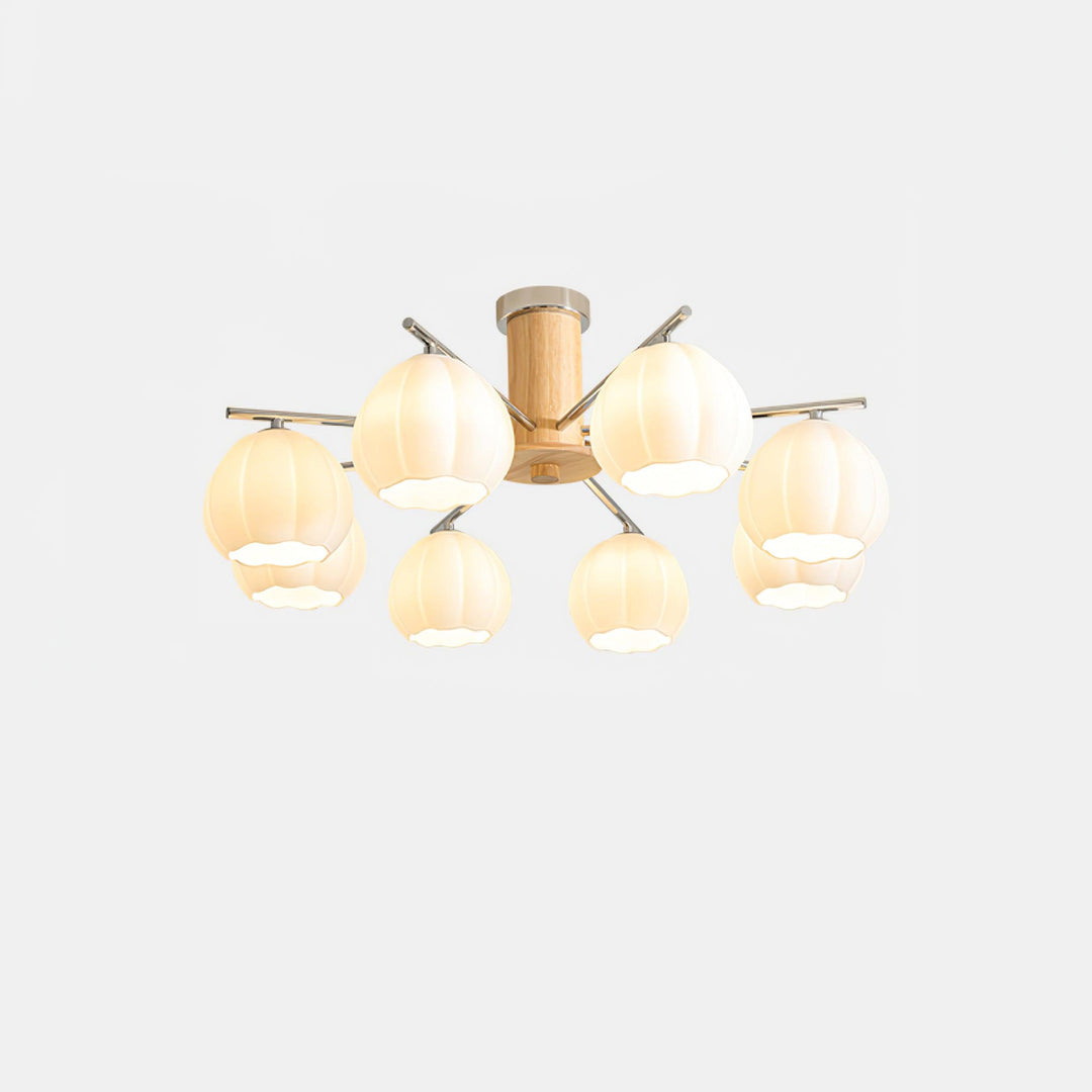 Ezoror Plafonnier Verre Bourgeons Fleur Art Nordique - Neutralighting