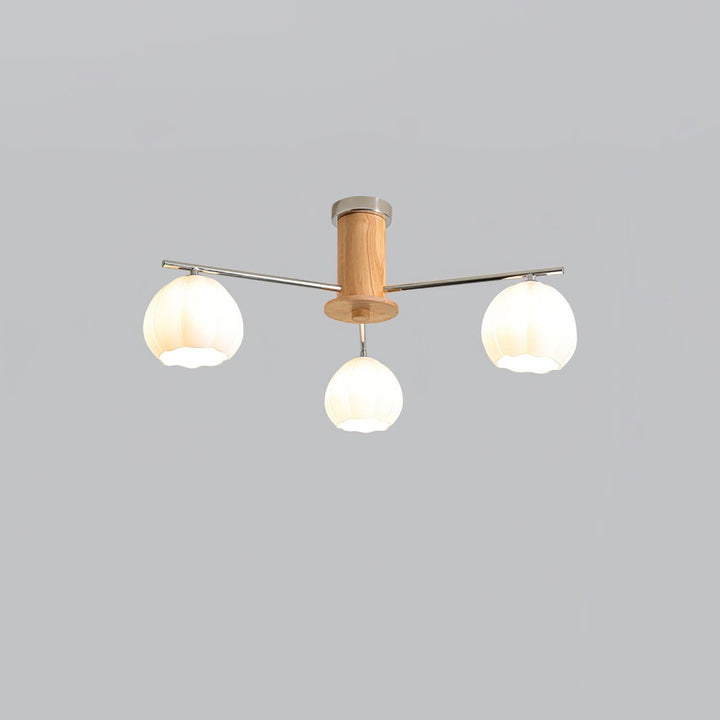 Ezoror Plafonnier Verre Bourgeons Fleur Art Nordique - Neutralighting