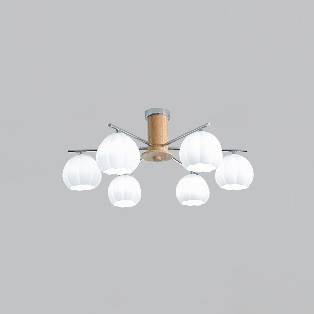 Ezoror Plafonnier Verre Bourgeons Fleur Art Nordique - Neutralighting