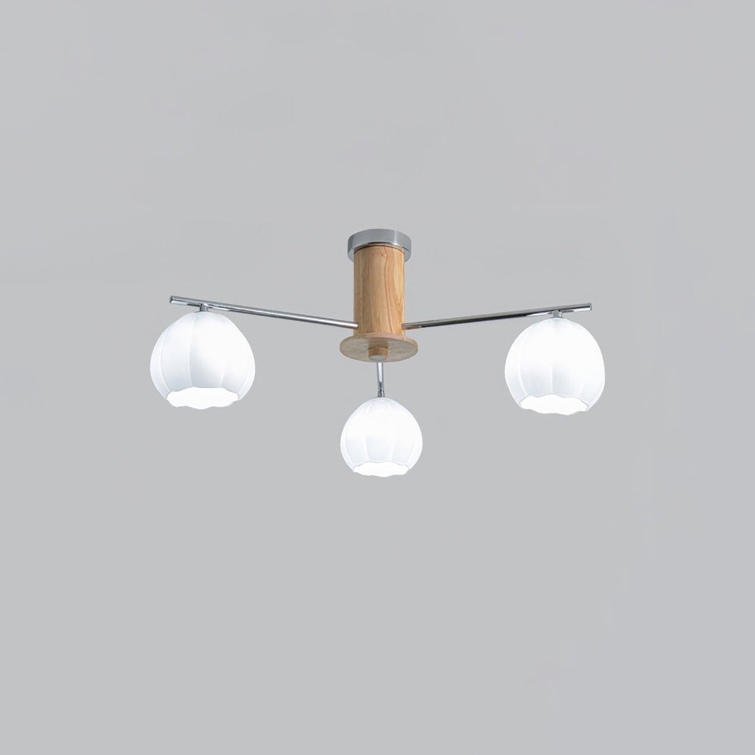Ezoror Plafonnier Verre Bourgeons Fleur Art Nordique - Neutralighting