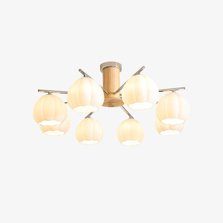 Ezoror Plafonnier Verre Bourgeons Fleur Art Nordique - Neutralighting