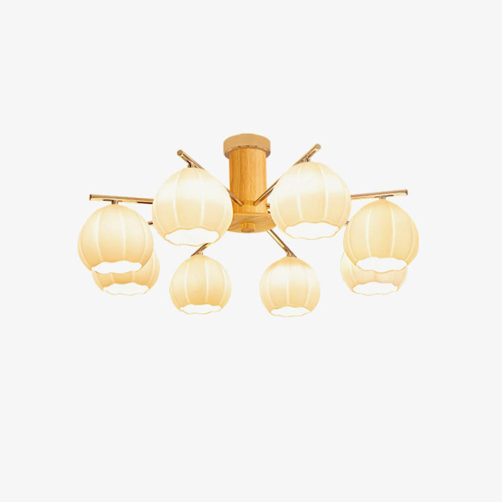 Ezoror Plafonnier Verre Bourgeons Fleur Art Nordique - Neutralighting