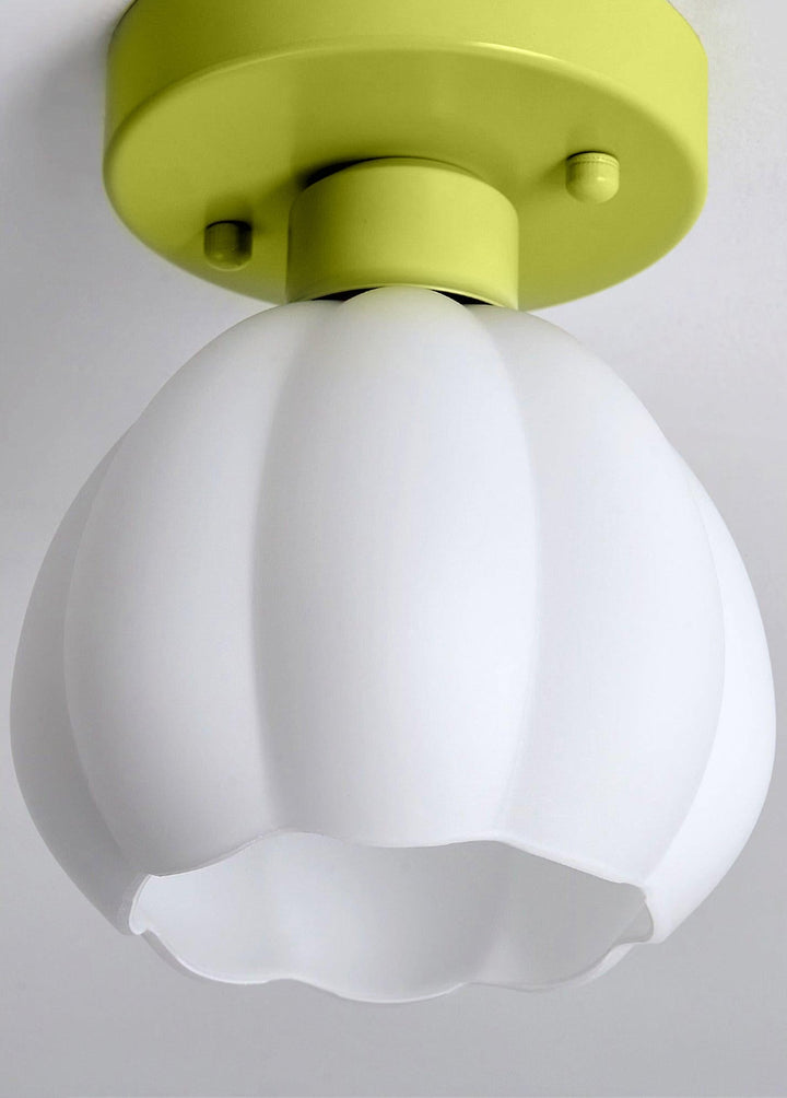 Zevinora Plafonnier Semi-En Verre Fleur - Neutralighting