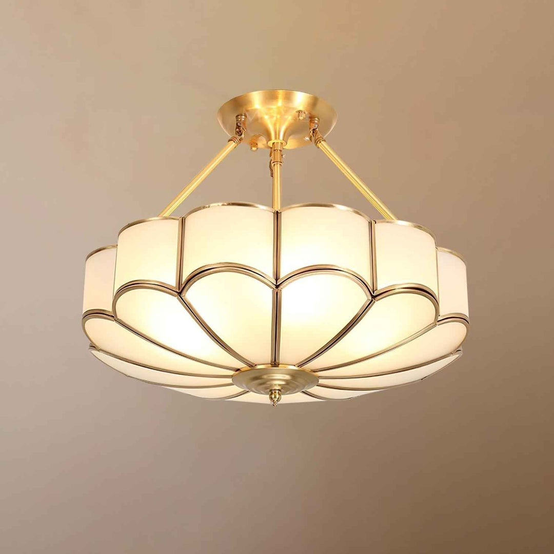 Solara Verre 45cm Blanc LED