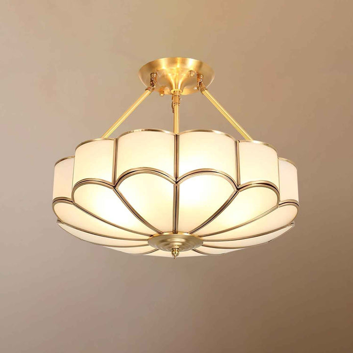 Solara Verre 45cm Blanc LED