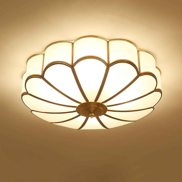 Lustra Verre 35cm Blanc LED