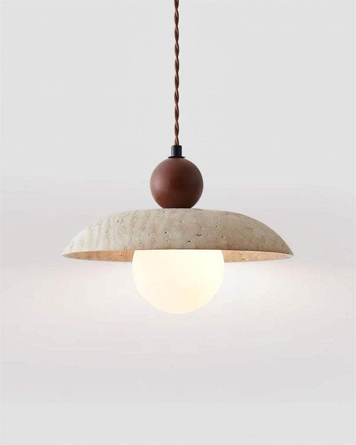 Jojo Lampe Pendentive Dôme en Travertin - Neutralighting