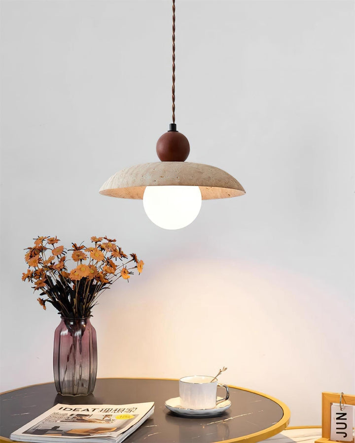 Jojo Lampe Pendentive Dôme en Travertin - Neutralighting