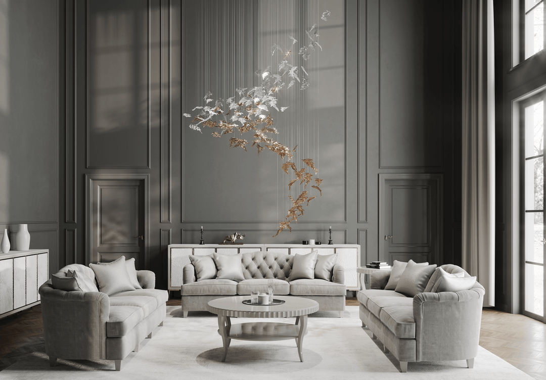 Cosolion Lustre en Verre Clair Ambre en Forme d&