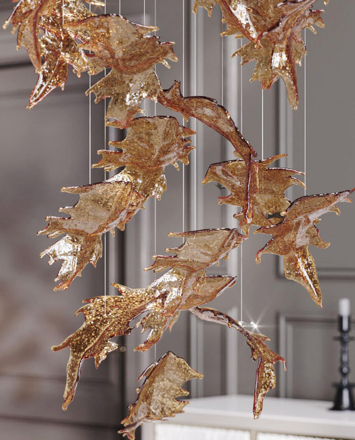 Cosolion Lustre en Verre Clair Ambre en Forme d&