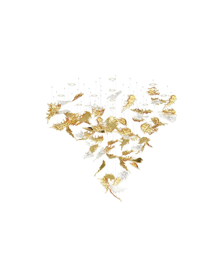 Cosolion Lustre en Verre Clair Ambre en Forme d&
