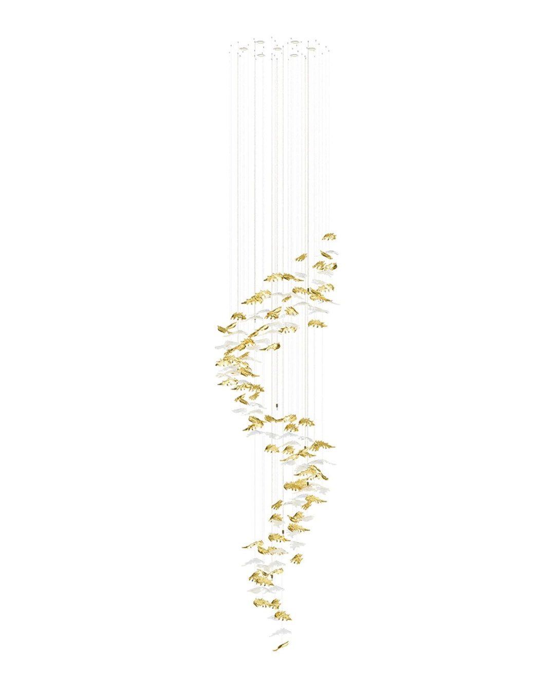 Cosolion Lustre en Verre Clair Ambre en Forme d&