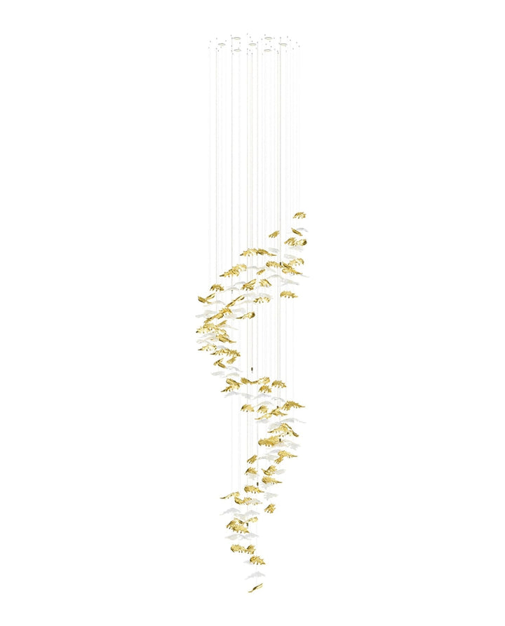 Cosolion Lustre en Verre Clair Ambre en Forme d&